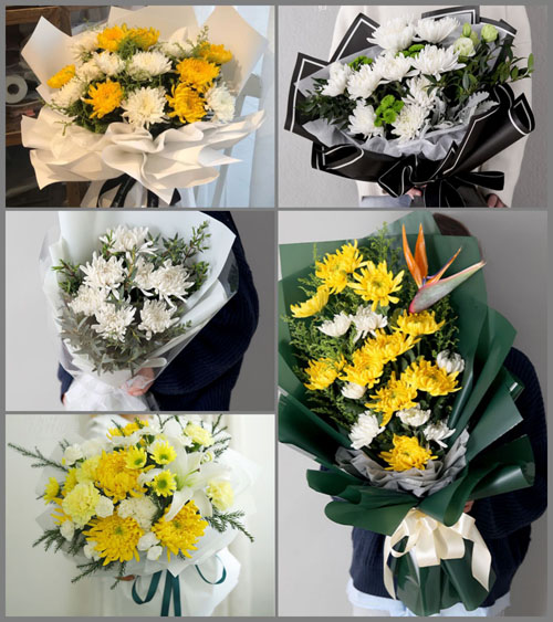 河北邯郸鸡泽县曹庄乡白事花束代送
